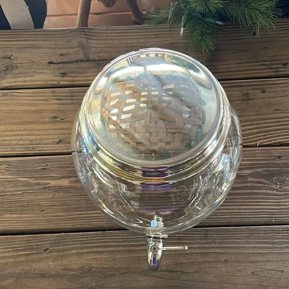 Pottery Barn Classic Glass 7.5 qt Drink Dispenser with Silver Spout and … - Picture 12 of 16